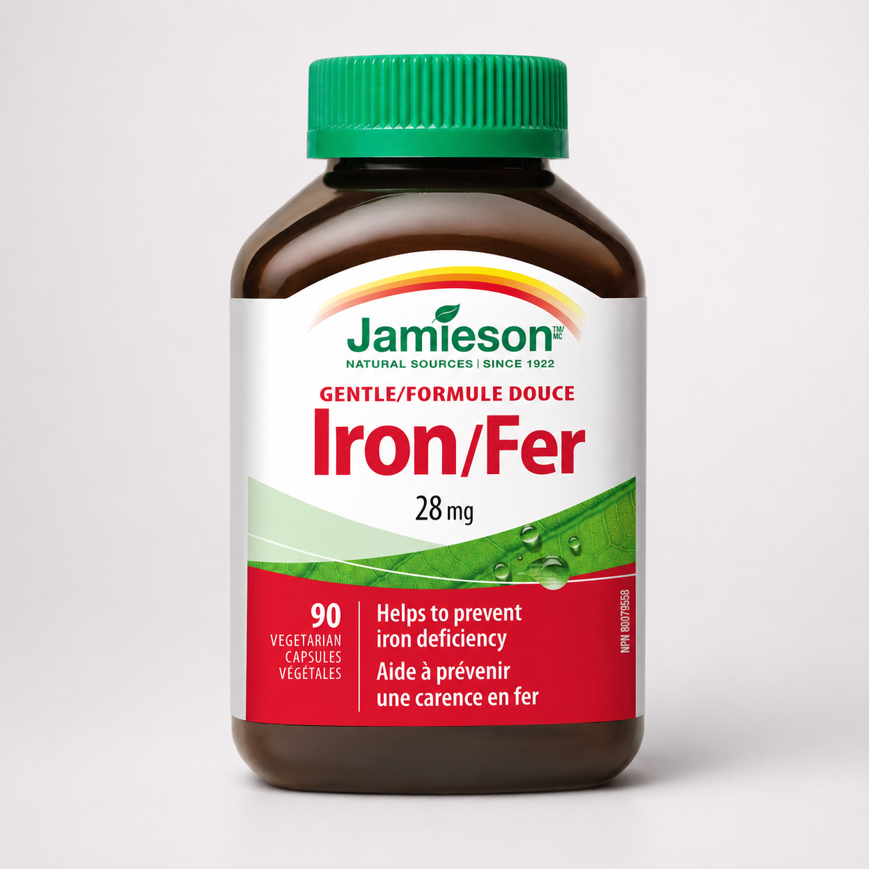 کپسول آهن ملایم جیمیسون 28 میلی‌گرم 90 عددی (Jamieson Gentle Iron 28 mg)