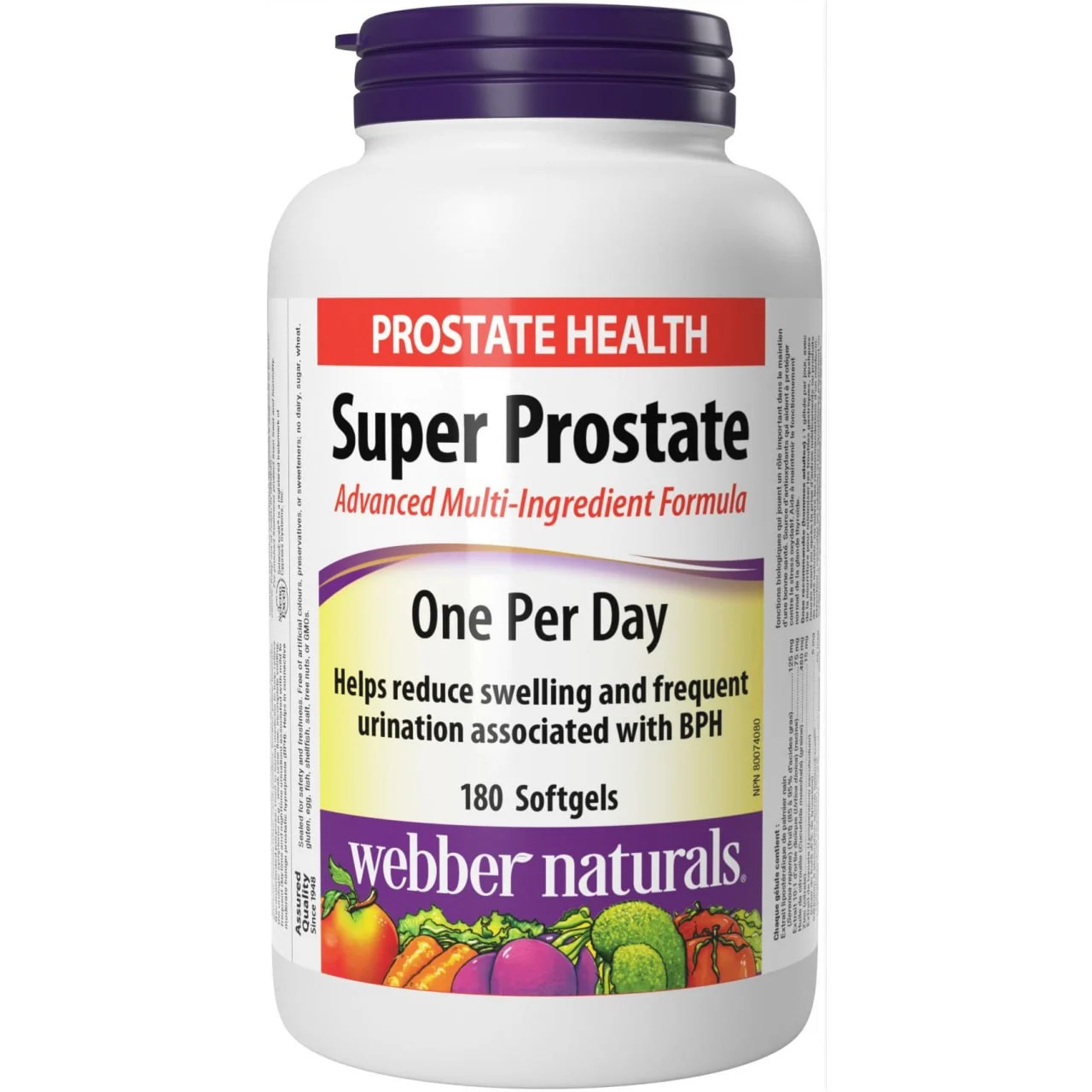 کپسول نرم سوپر پروستات وبر نچرالز مدل Advanced Multi-Ingredient Formula – 180 عددی (Webber Naturals Super Prostate Advanced Multi-Ingredient Formula 180 Softgel