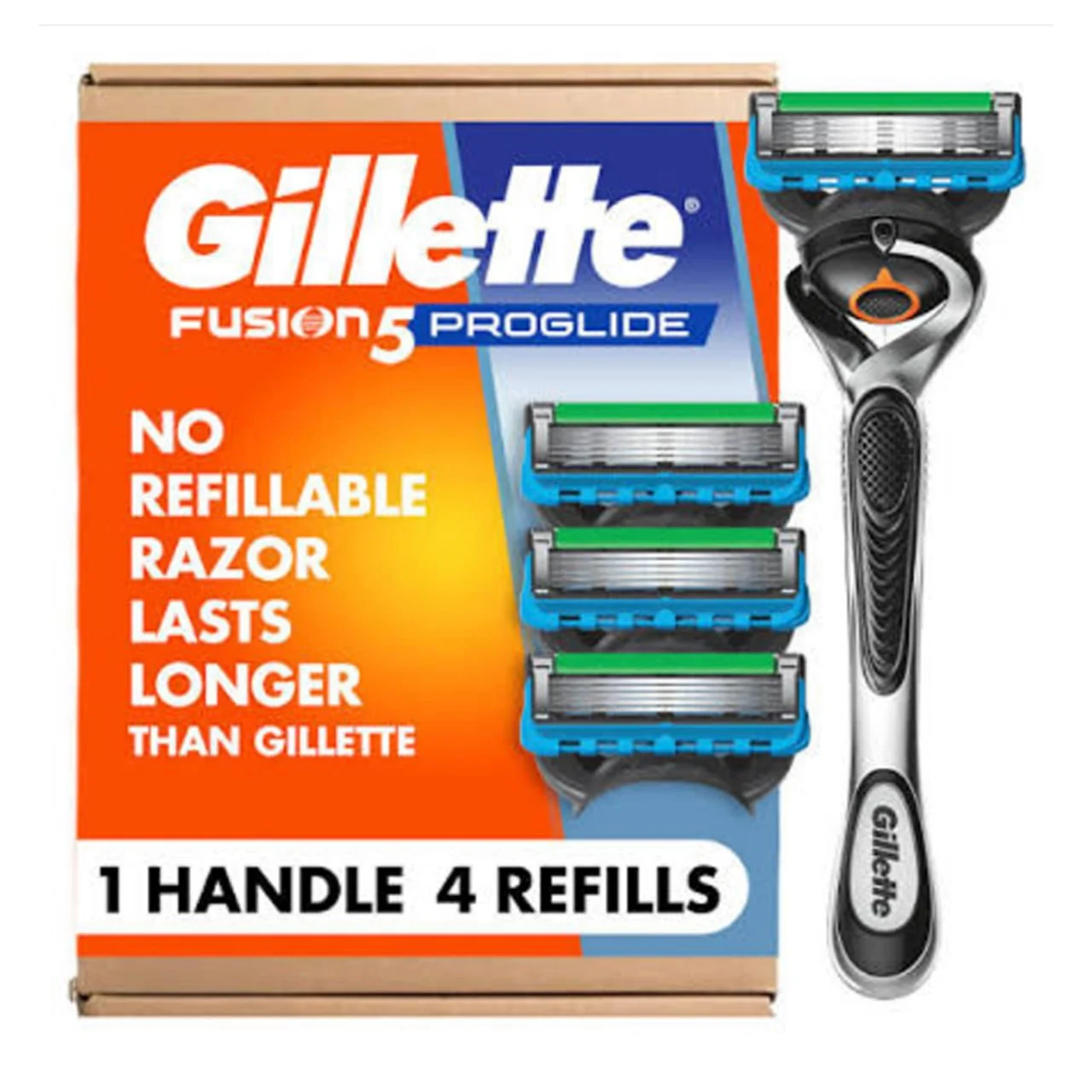 ژیلت فیوژن ۵ پروگلاید | دسته اصلاح مردانه همراه با ۱۸ سری یدک | Gillette Fusion5 ProGlide Razor + 18 Cartridges