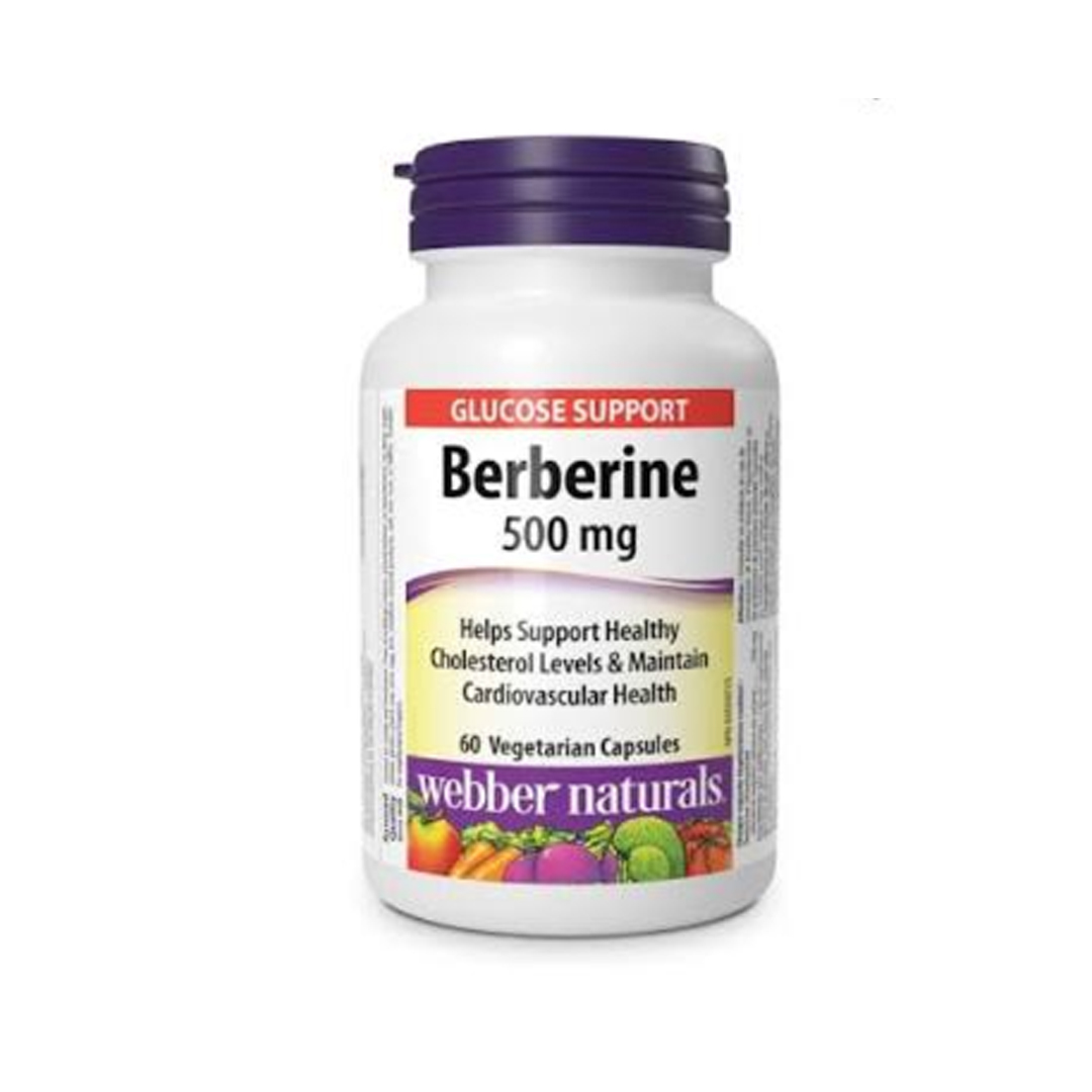 مکمل بربرین وبر نچرالز 500 میلی‌گرم 180 کپسول گیاهی - Webber Naturals Berberine 500 mg 180 Vegetarian Capsules
