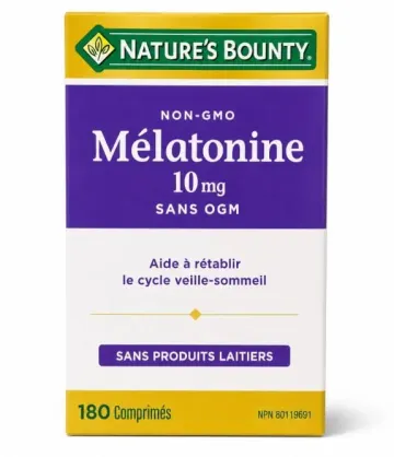 Nature's Bounty Melatonin 10 mg 180 Tablets - مکمل ملاتونین نیچرز باونتی 10 میلیگرم 180 عددی
