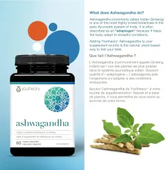 کپسول آشواگاندا Youtheory Ashwagandha 7200 میلی‌گرم، 60 عددی - تصویر 5